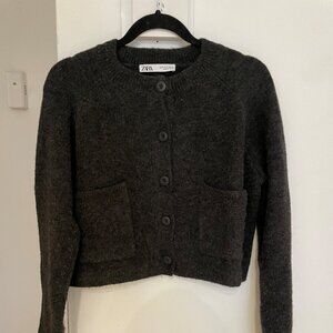 Zara Wool Knit Cardigan